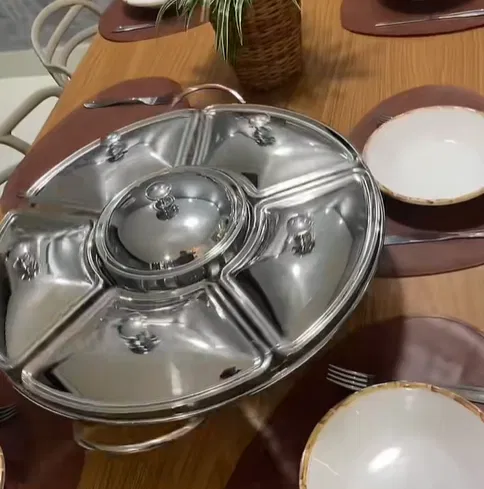 Rechaud usado em jantar da Isabela